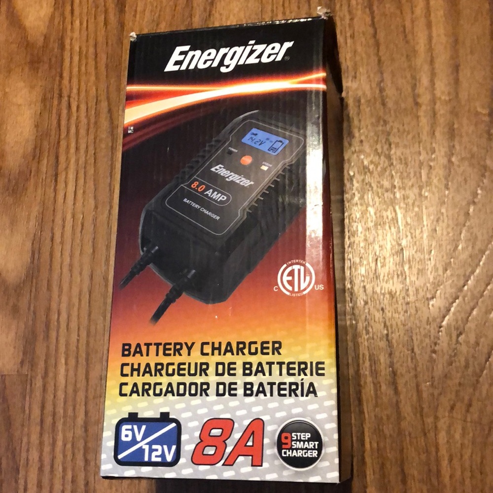 Energizer 6V 12V 8A Battery Charger ENC8A 9 Step Smart Battery Charger